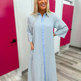 The Coastal Classic Stripe Midi