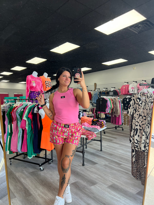 BOOT BOXER SHORT PINK | LULU MAC