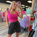 Comfort is Key Ribbed Shorts