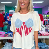 Bow July 4th Top
