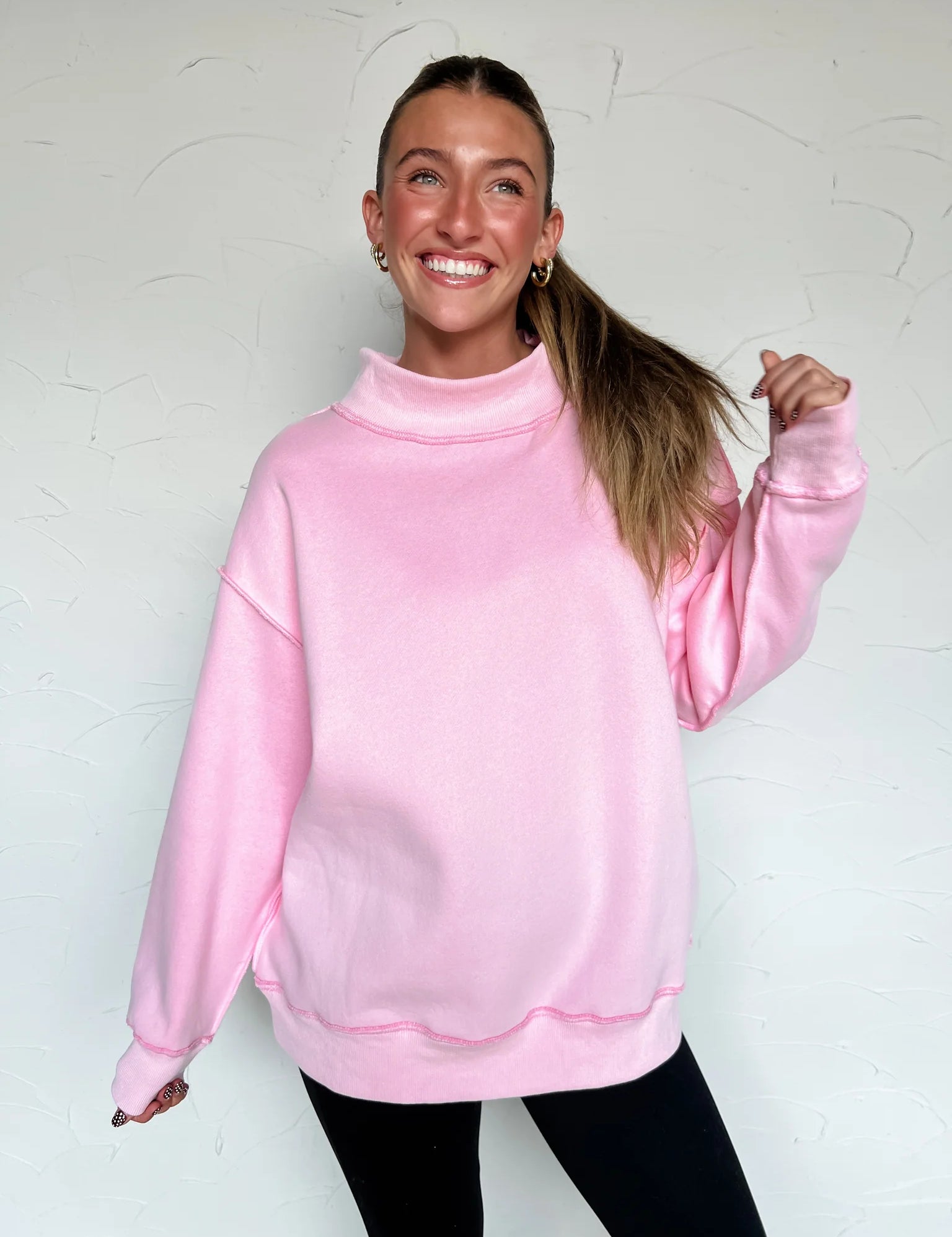Color Me Comfy Mock Neck Sweatshirt
