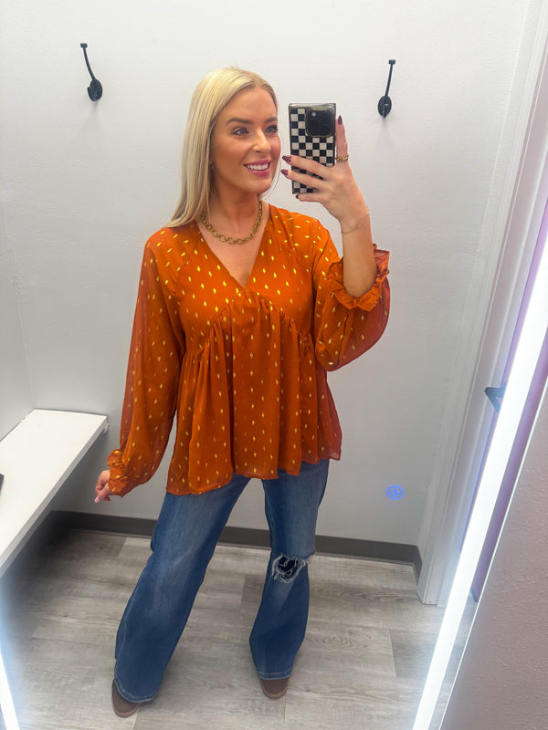 Rust Gold Top | ONLINE ONLY