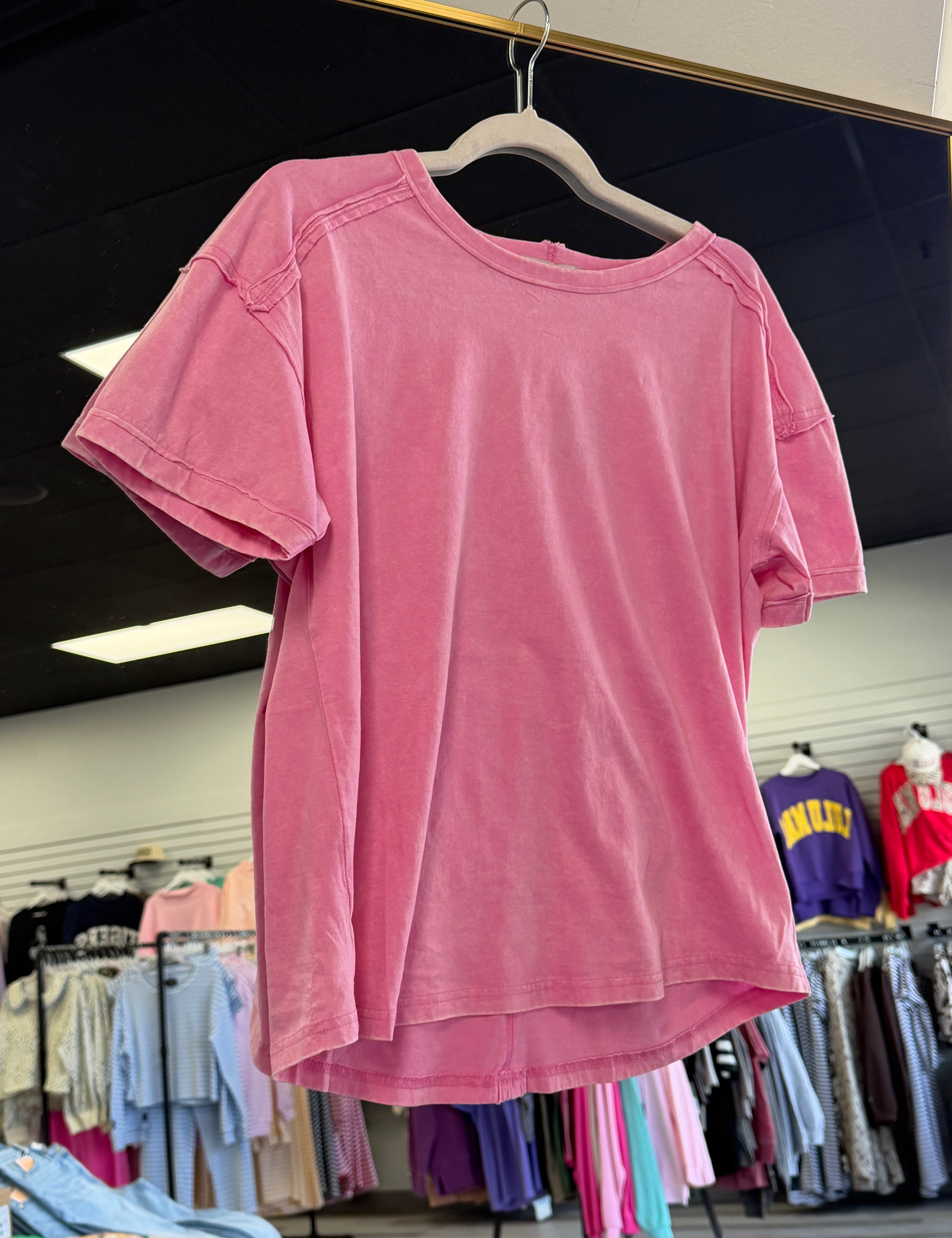 Your Best Basic Tee | Acid Wash with Seam Detail