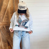 Faux Bedazzled Duck Sweatshirt