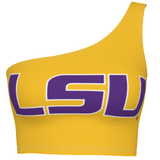 LSU Yellow One Shoulder Top