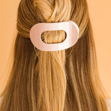 Round Flat Hair Clip | Medium | Pearly Pink