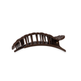 Flat Round Hair Clip | Medium | Truly Taupe Quilted