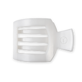 Square Flat Hair Clip | Medium | Coconut White