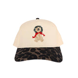 Christmas Dog Embroidered Trucker Hat