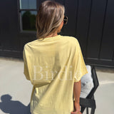 Striped MAMA Graphic Tee on Butter