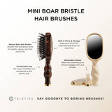 Mini Boar Brush | Tortoise