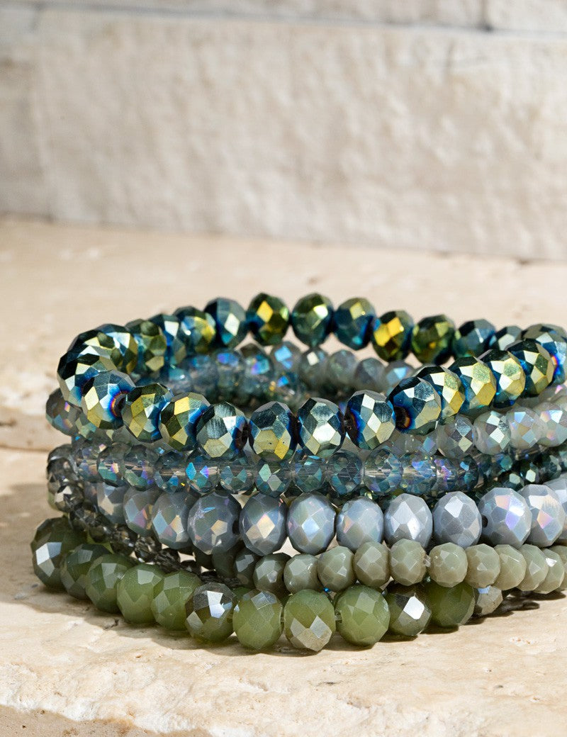 Glass Bead Bracelet Set