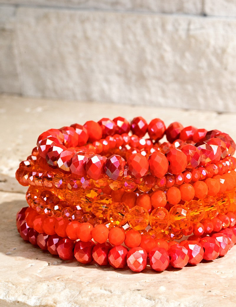 Glass Bead Bracelet Set