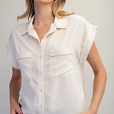 Classic Charm Button Top