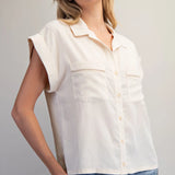 Classic Charm Button Top