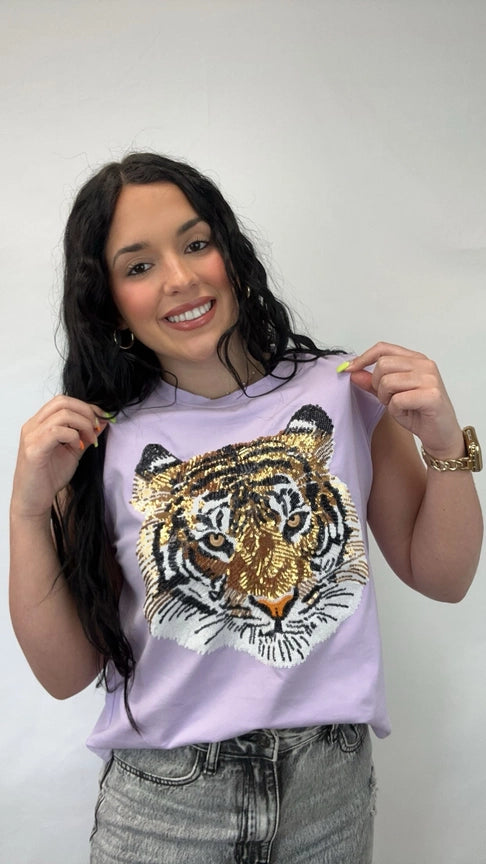 Tiger Pride Sequin Tank