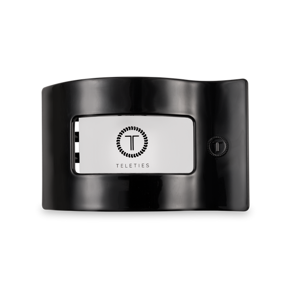 Flat Rectangle Hair Clip | Medium | Jet Black