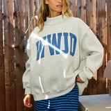 'WWJD & AMEN' Reversible Mock Neck Sweatshirt