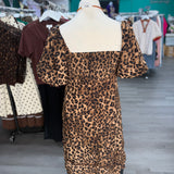 Leopard Midi RicRac Dress