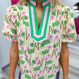 The Southern Charm Floral Top | Pink