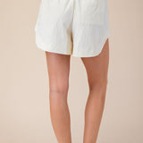 Cream High Rise Shorts