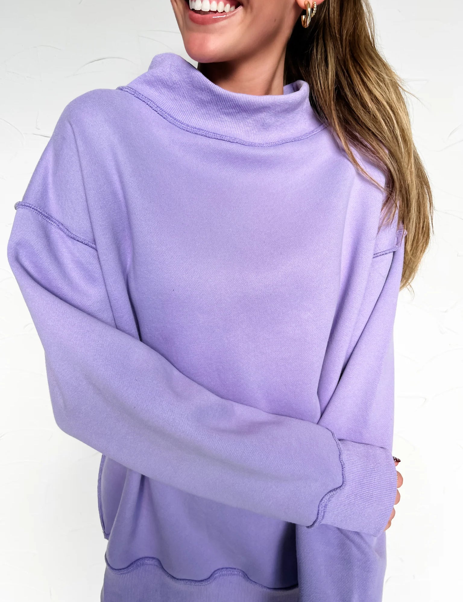 Color Me Comfy Mock Neck Sweatshirt