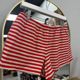 The Season of Comfort Red Stripe Shorts