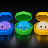 Glow-in-the-Dark Steamer Mystery Dumpling Squishy Toy -