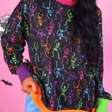 Skeleton Party Pullover