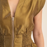 Here for the Moment Top | Olive