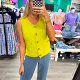 What About It Button Light Wash Denim Pants