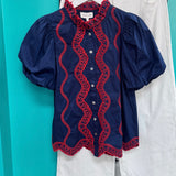 Lovely in Navy Top