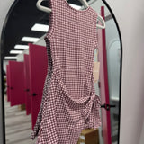 Squeeze the Day Gingham Athletic Romper Dress