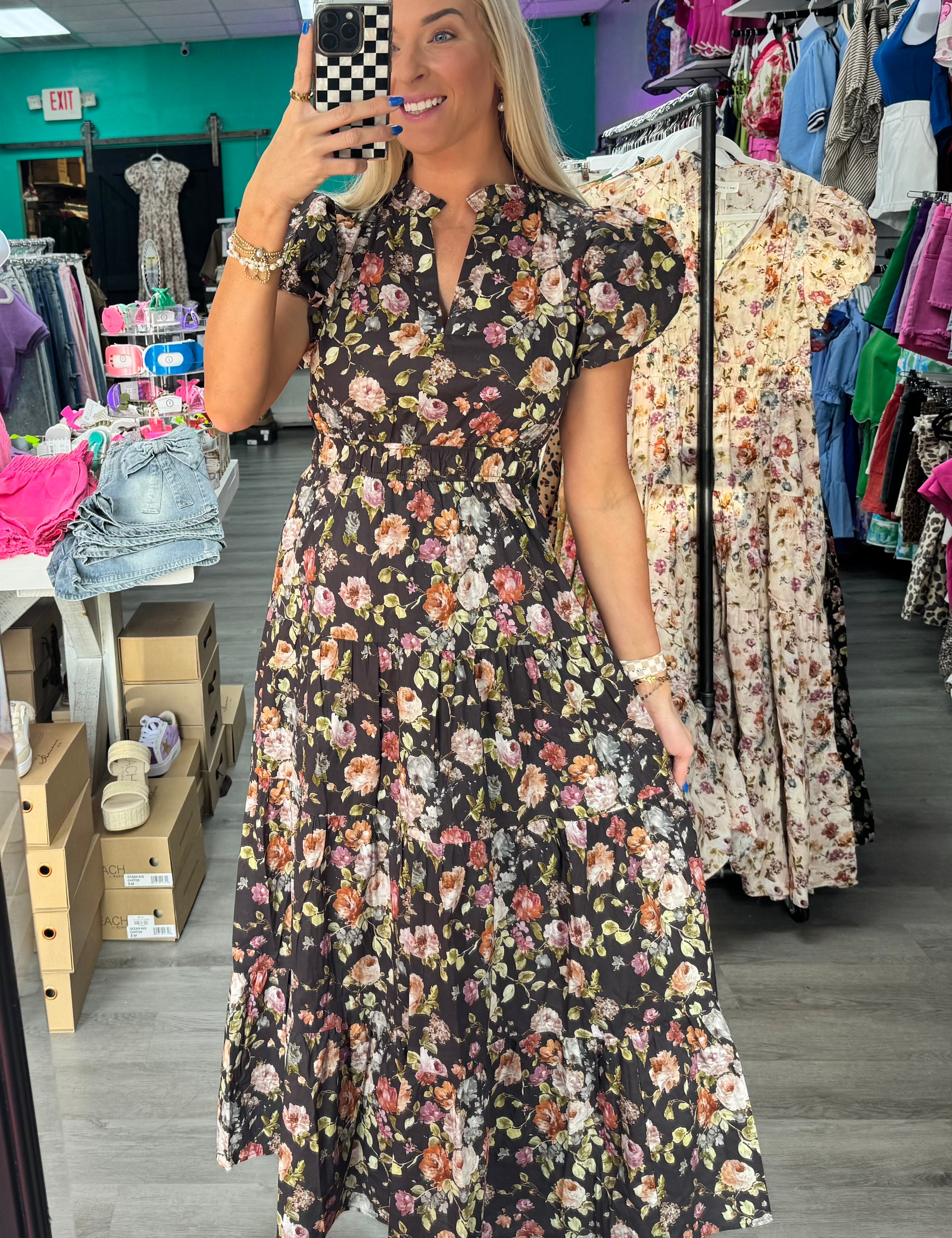 Autumn Floral Dreams Dress