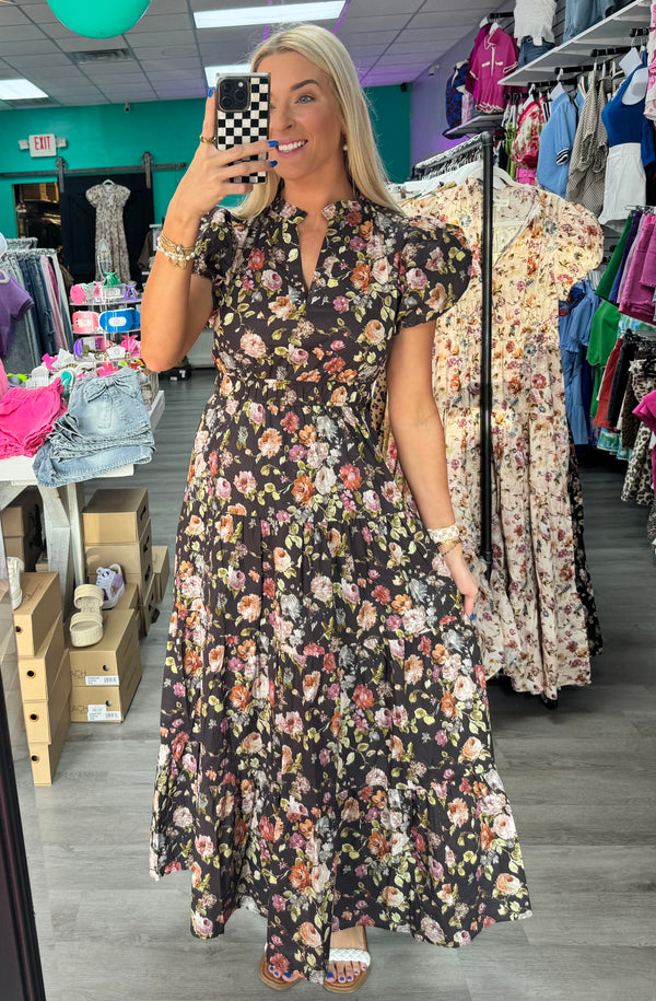 Autumn Floral Dreams Dress