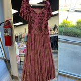 Autumn Affair Dress Velvet Maxi Dress | Rose Rust