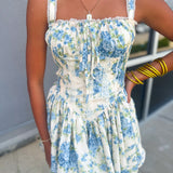 Floral Corset Mini Dress