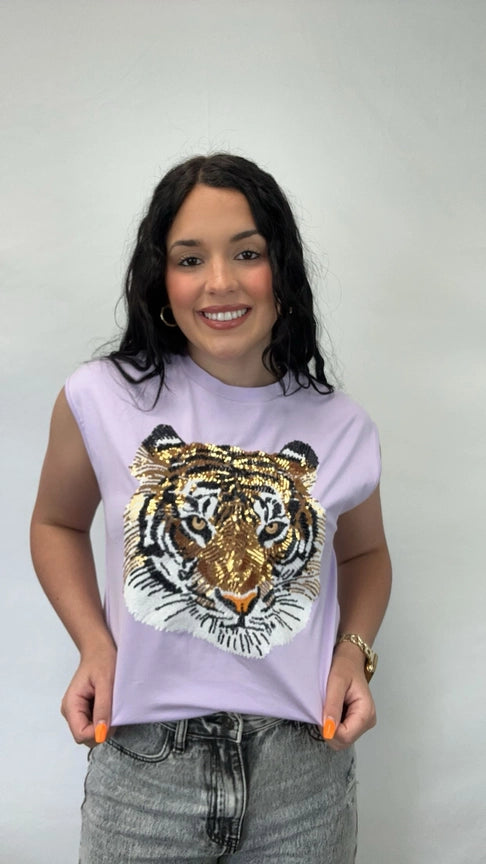 Tiger Pride Sequin Tank