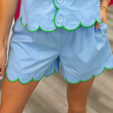 The Bluebell Scallop Shorts