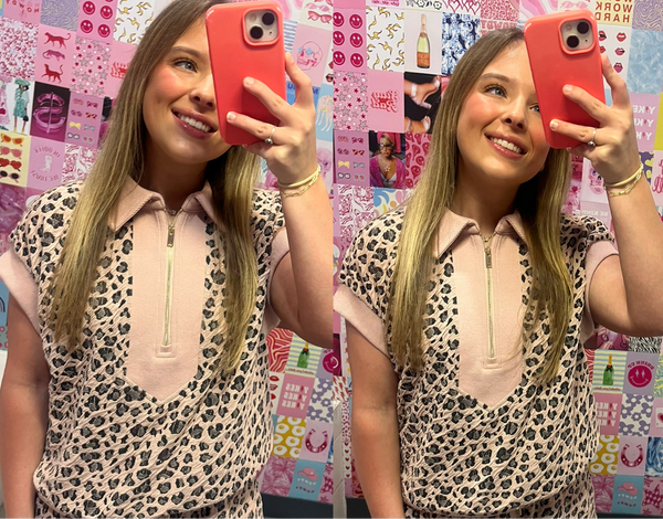 Leopard Zip TOP