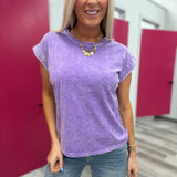 My Favorite Find | Acid Wash Cuffed Short Sleeve Tee