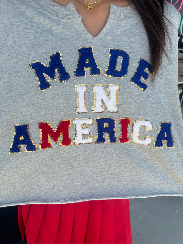 Made in America Comfy Cropped Top