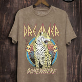 Dreamer Leopard Graphic Tee