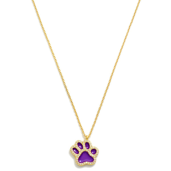 Paw Print Necklace