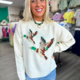 Flying Ducks Knit Sweater