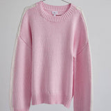 LONG SLEEVE KNIT SWEATER TOP