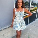 Floral Corset Mini Dress
