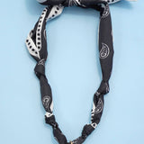 Handcrafted Scarf Interchangeable Charm Necklace |