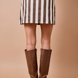 The Sutton Striped Mini Skirt