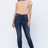The Emma High Rise Dark Wash Relaxed Fit Judy Blue Jeans